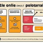 A visually engaging infographic comparing the pros and cons of different digital marketing strategies (SEO, Online Advertising, Email Marketing, Influencer Marketing, Content Marketing) for startups in a table format. The style should be clean, modern, and appealing to a French audience interested in digital marketing. Include icons representing each strategy.